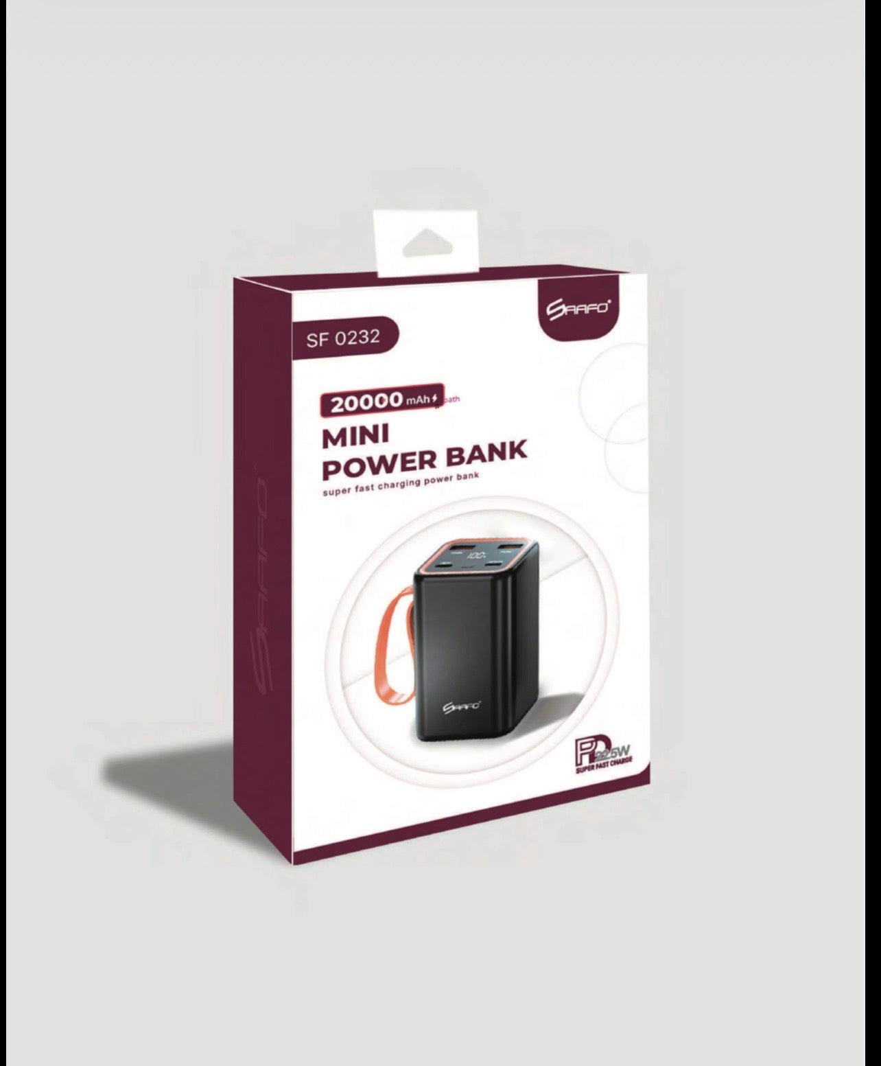 SF 0232
SAAFO 20000 MAH MINI POWER BANK