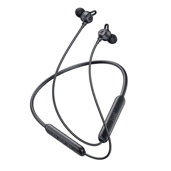 Rockerz Strive, Dual Pairing, 30 HRS Battery, ENx Tech & ASAP Charge Bluetooth Headset Onyx Black