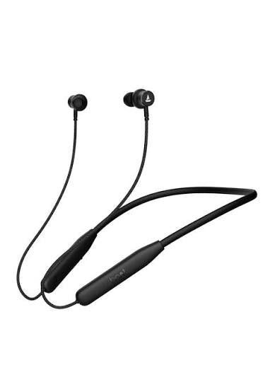 boAt Rockerz 110 Wireless Neckband with Up to 40 hrs Playtime, Dual Device Pairing, ENx Tech, BEAST Mode, ASAP Charging, BTv5.3,IPX5,Type-C Interface & Magnetic Power Buds(Active Black)