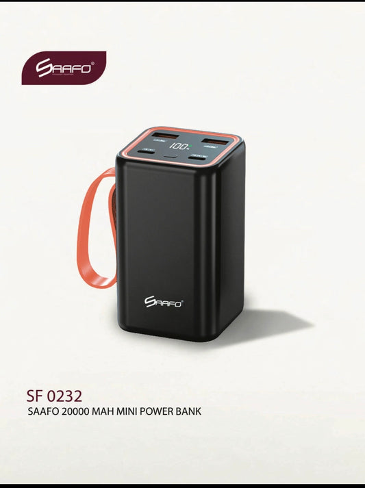 SF 0232
SAAFO 20000 MAH MINI POWER BANK