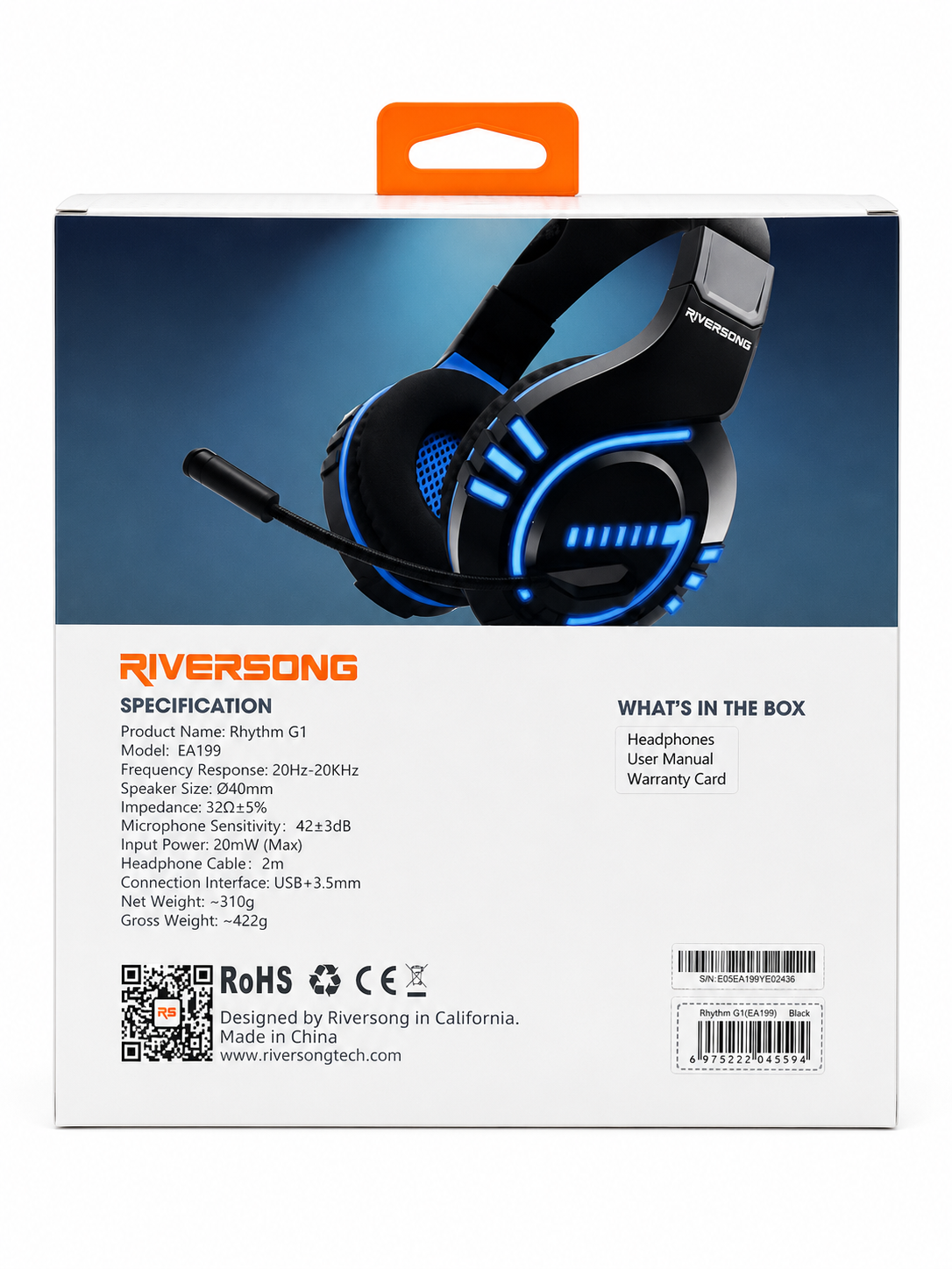 RIVERSONG Rhythm G1 DESIGNED FOR GAMING