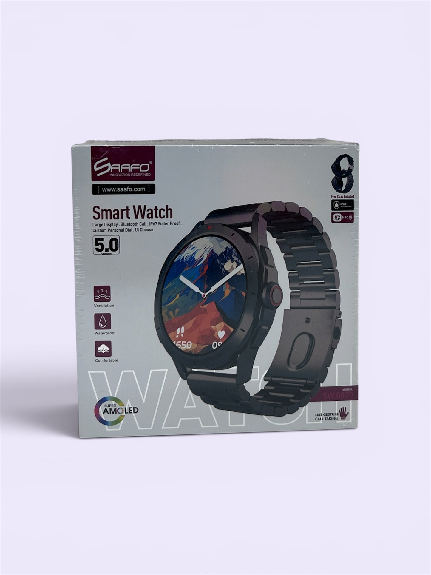 Smart Watch
Large Display. Bluetooth Call. IP67 Water Proof.
Custom Personal Dial. Ul Choose
5.0