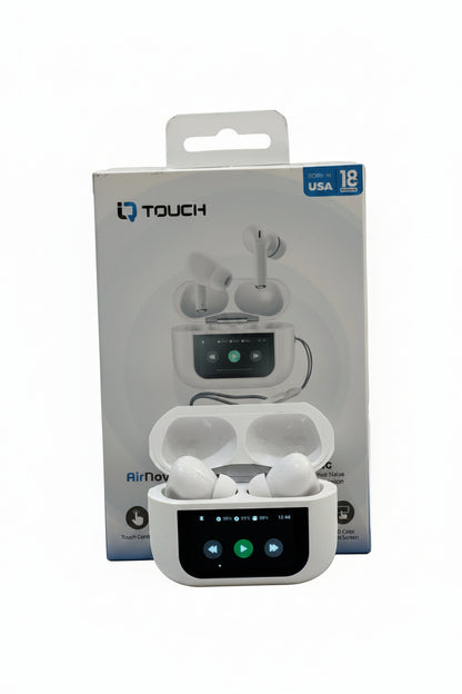 IQTOUCH LCD COLOR TOUCH SCREEN
TRUE WIRELESS EARPHONES IN-EAR
300mAh Charging Box ANC
Active Noise Cancellation
