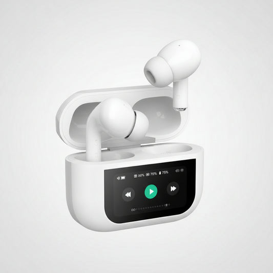 IQTOUCH LCD COLOR TOUCH SCREEN
TRUE WIRELESS EARPHONES IN-EAR
300mAh Charging Box ANC
Active Noise Cancellation