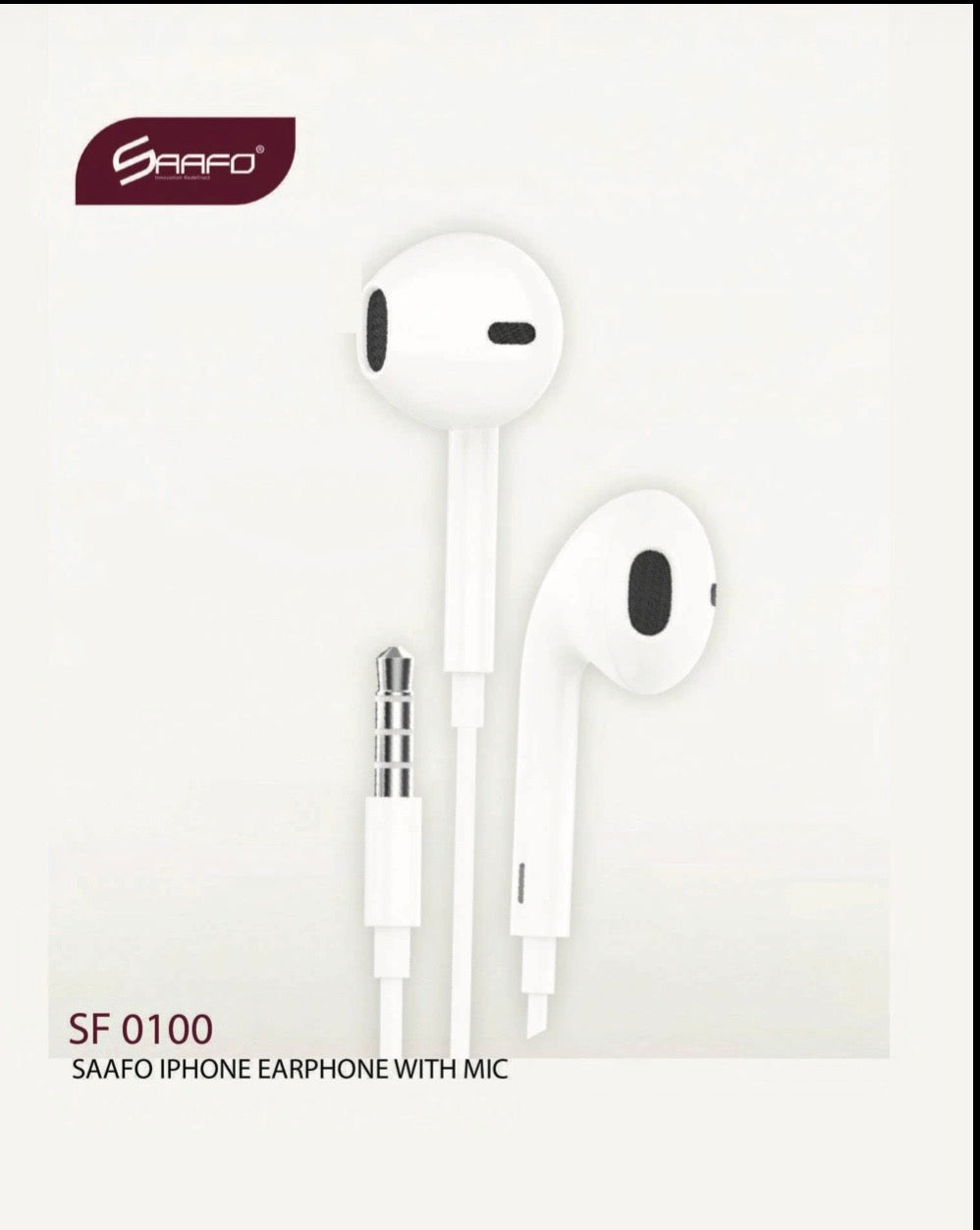 SF 0100
SAAFO IPHONE EARPHONE WITH MIC