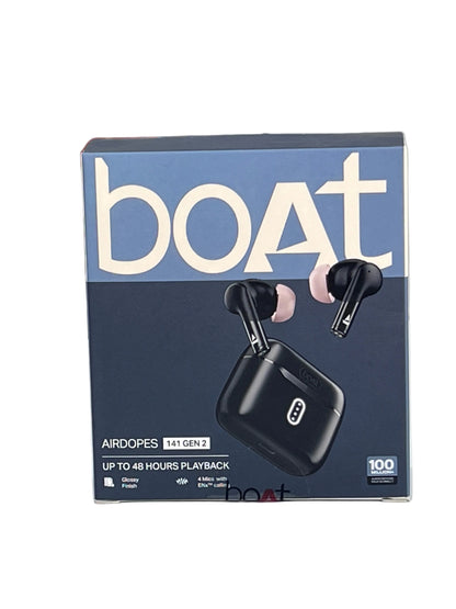 Boat Airdopes 141 Gen 2, 4 Mics ENx Tech,
48 Hrs Playback, Free Music Streaming, Fast Charge, Low Latency, IPX4, v5.4
Bluetooth Earbuds, TWS Ear Buds
Wireless Earphones with mic (Active
Black)