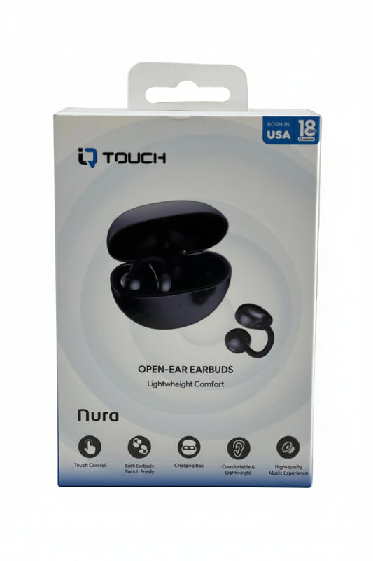 IQTOUCH OPEN-EAR EARBUDS
Lightwheight Comfort Nura