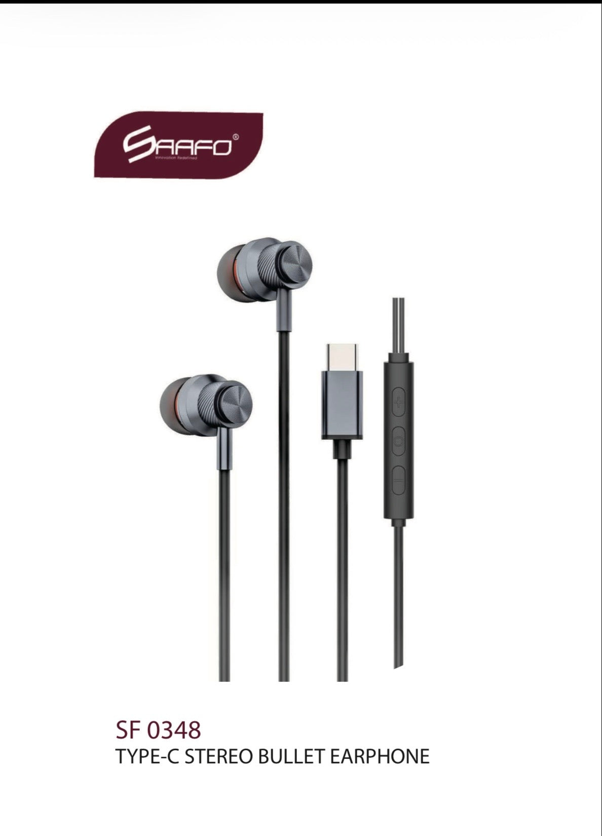 SF 0348
TYPE-C STEREO BULLET EARPHONE