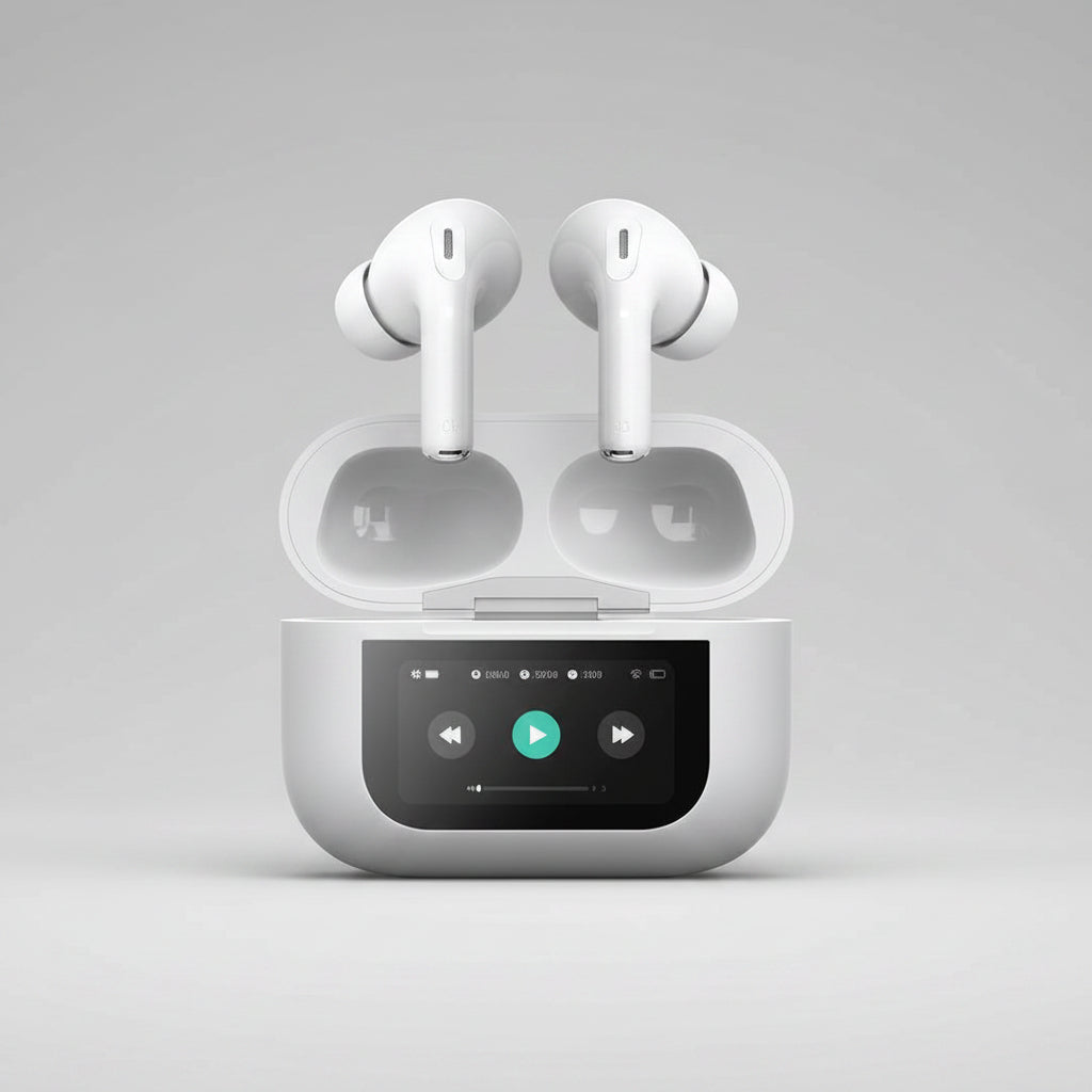 IQTOUCH LCD COLOR TOUCH SCREEN
TRUE WIRELESS EARPHONES IN-EAR
300mAh Charging Box ANC
Active Noise Cancellation