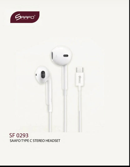 SF 0293
SAAFO TYPE C STEREO HEADSET
