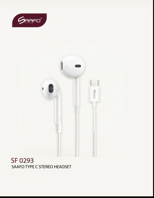 SF 0293
SAAFO TYPE C STEREO HEADSET